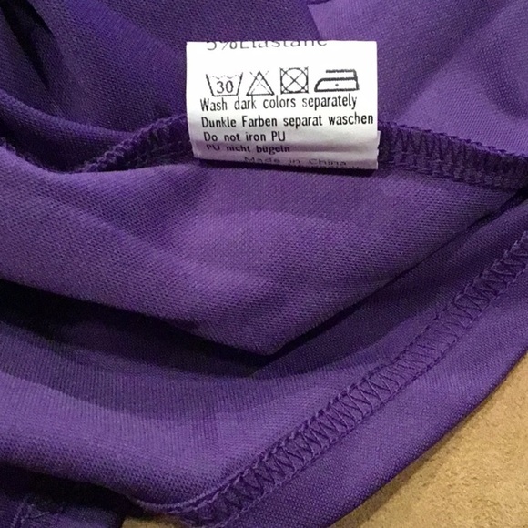 Grace Karin Purple Ruched Surplice Bodycon Midi Dress 2X - Picture 11 of 14